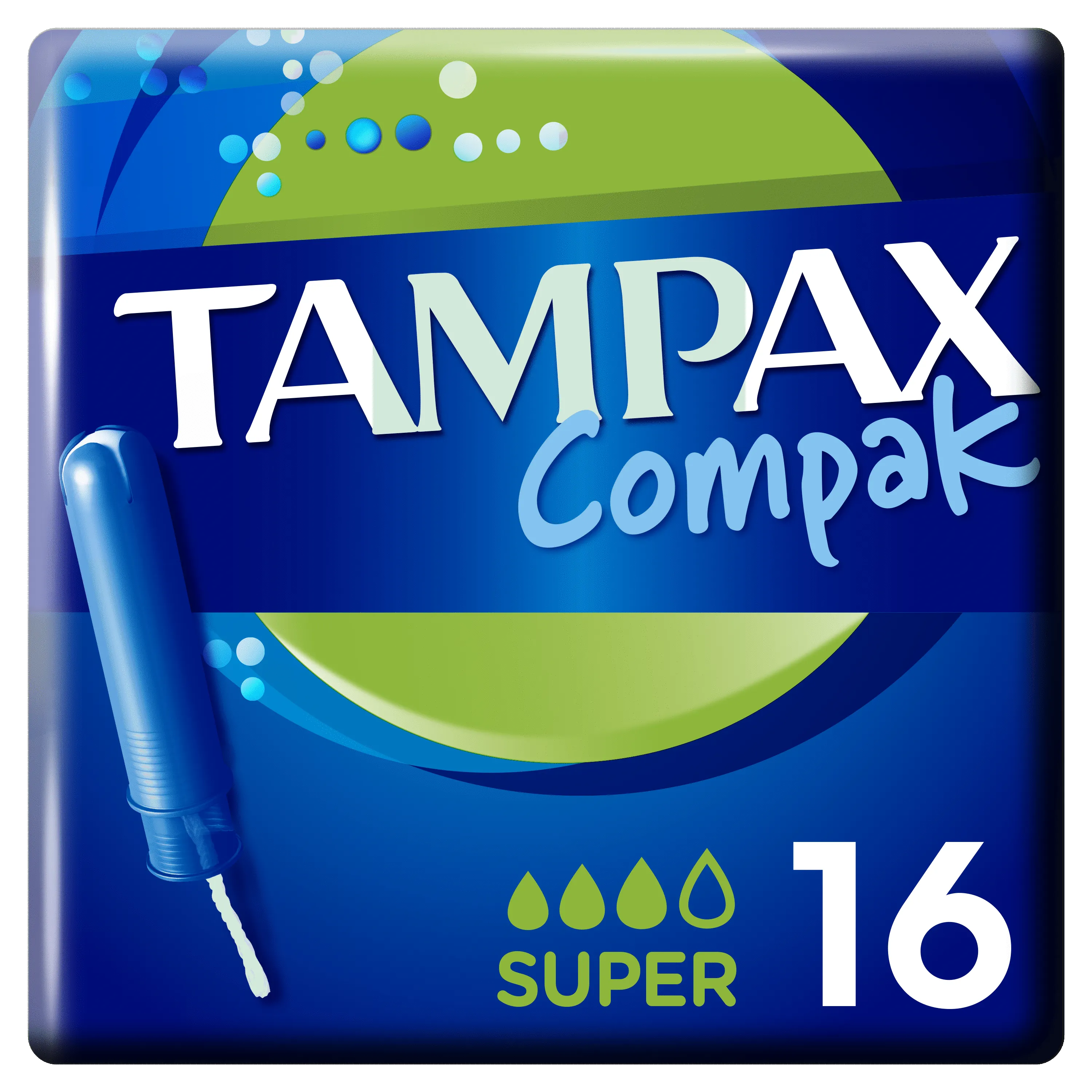 Tampax Compak Super tampony z aplikatorem, 16 szt.