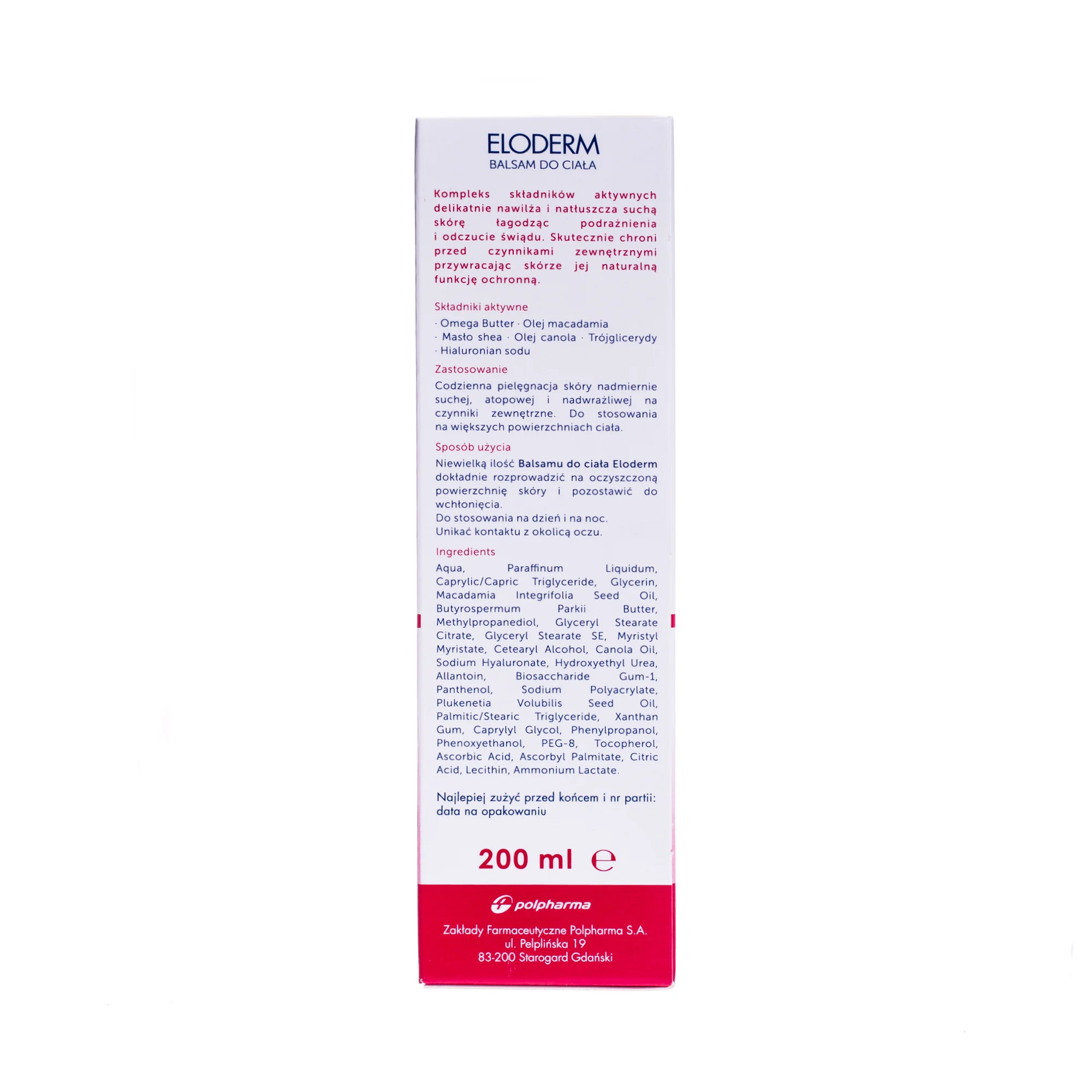 Eloderm balsam do ciała od 1 dnia życia, 200 ml