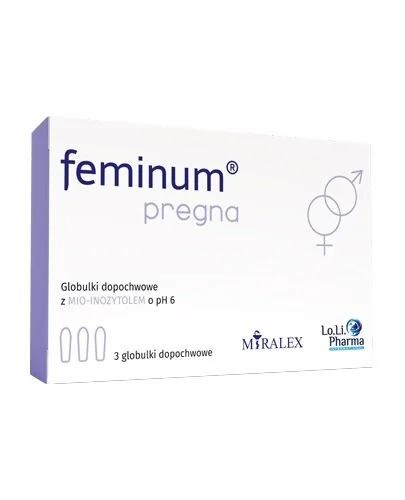Feminum Pregna globulki dopochwowe, 3 sztuki
