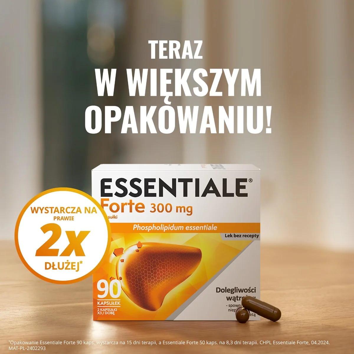 Essentiale Forte 300 mg 90 kapsułek
