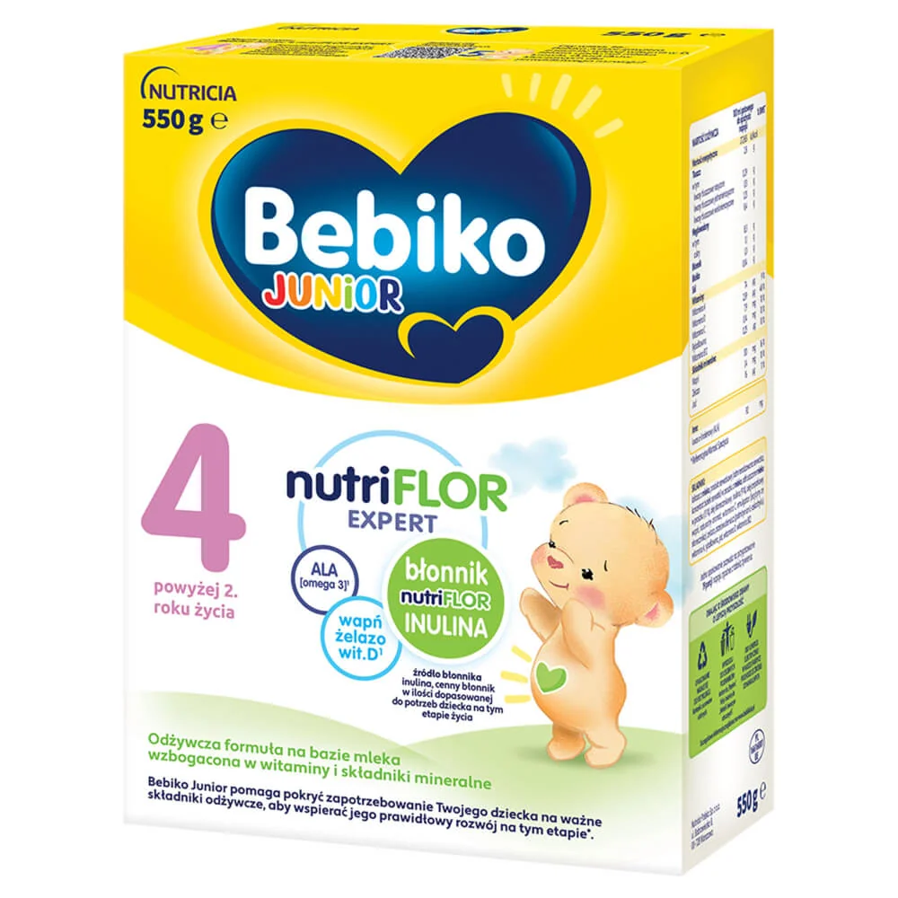 Bebiko Junior 4 odżywcza formuła na bazie mleka dla dzieci powyżej 2. roku życia, 550 g