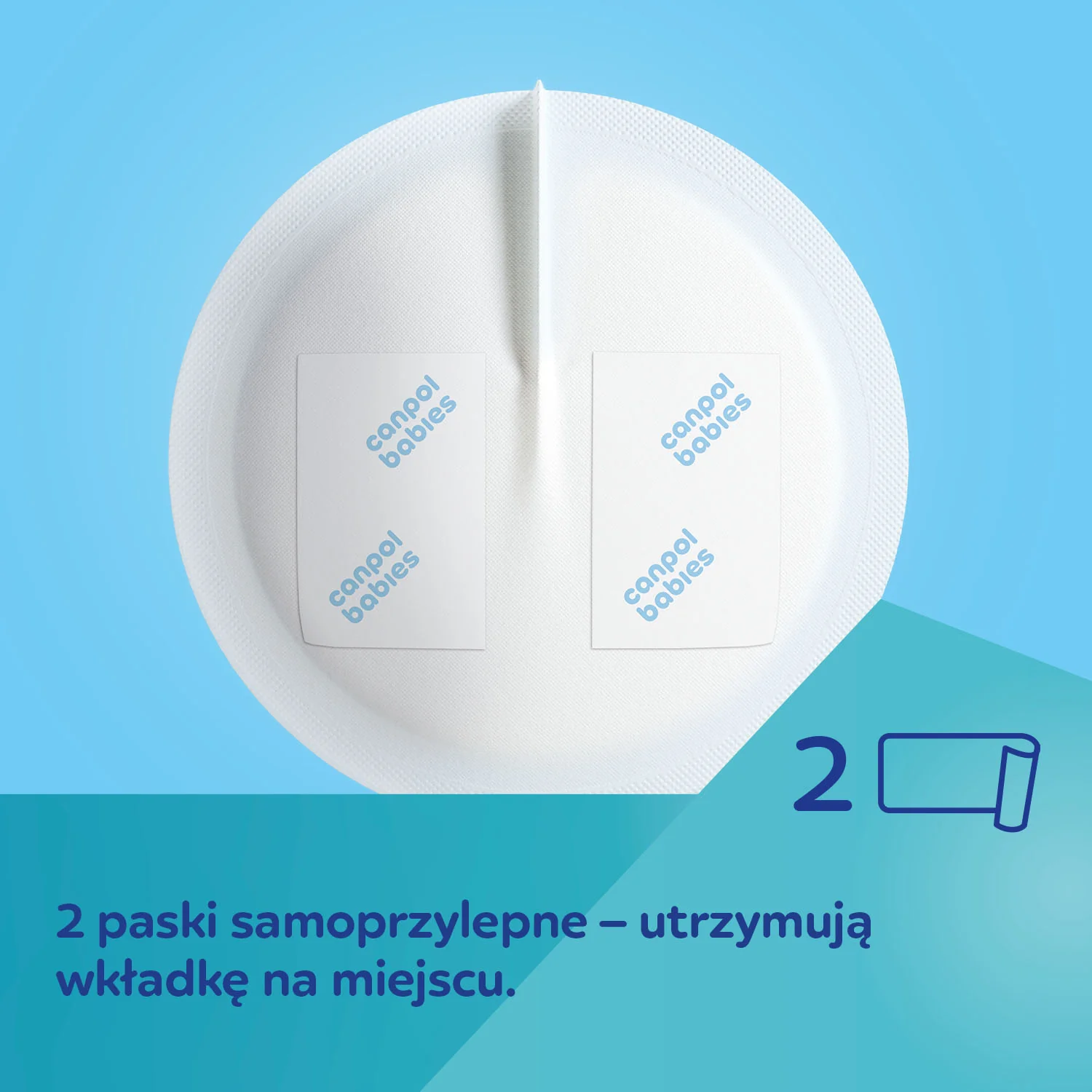 Canpol wkładki laktacyjne z paskiem samoprzylepnym, 60 szt.