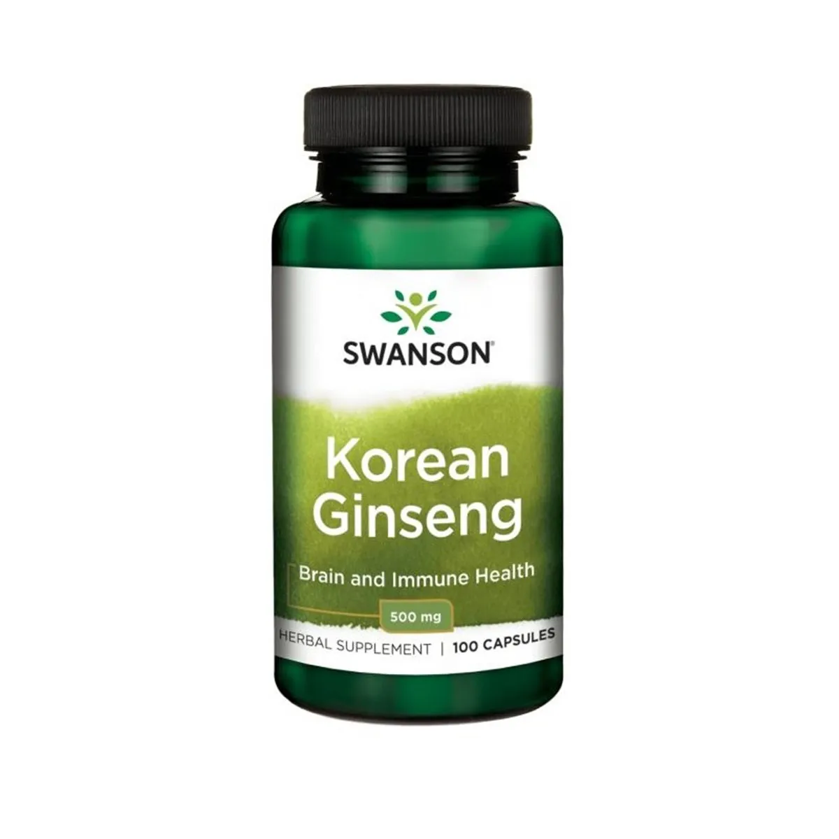 Swanson, Żeń - szeń koreański, 500 mg, suplement diety, 100 kapsułek