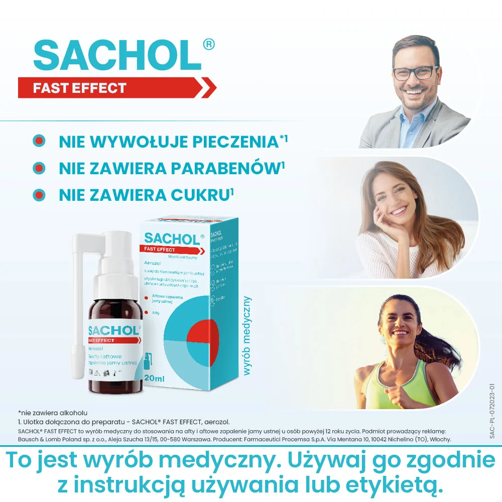 Sachol Fast Effect spray, 20 ml