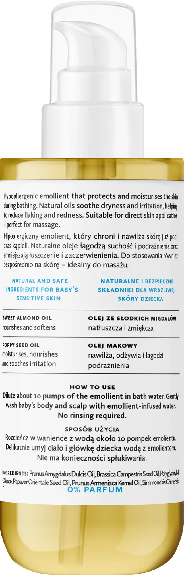 Hagi Baby Pure hipoalergiczny emolient do kąpieli, 200 ml