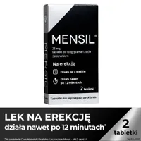 Mensil 25 mg, tabletki do rozgryzania i żucia, 2 sztuki