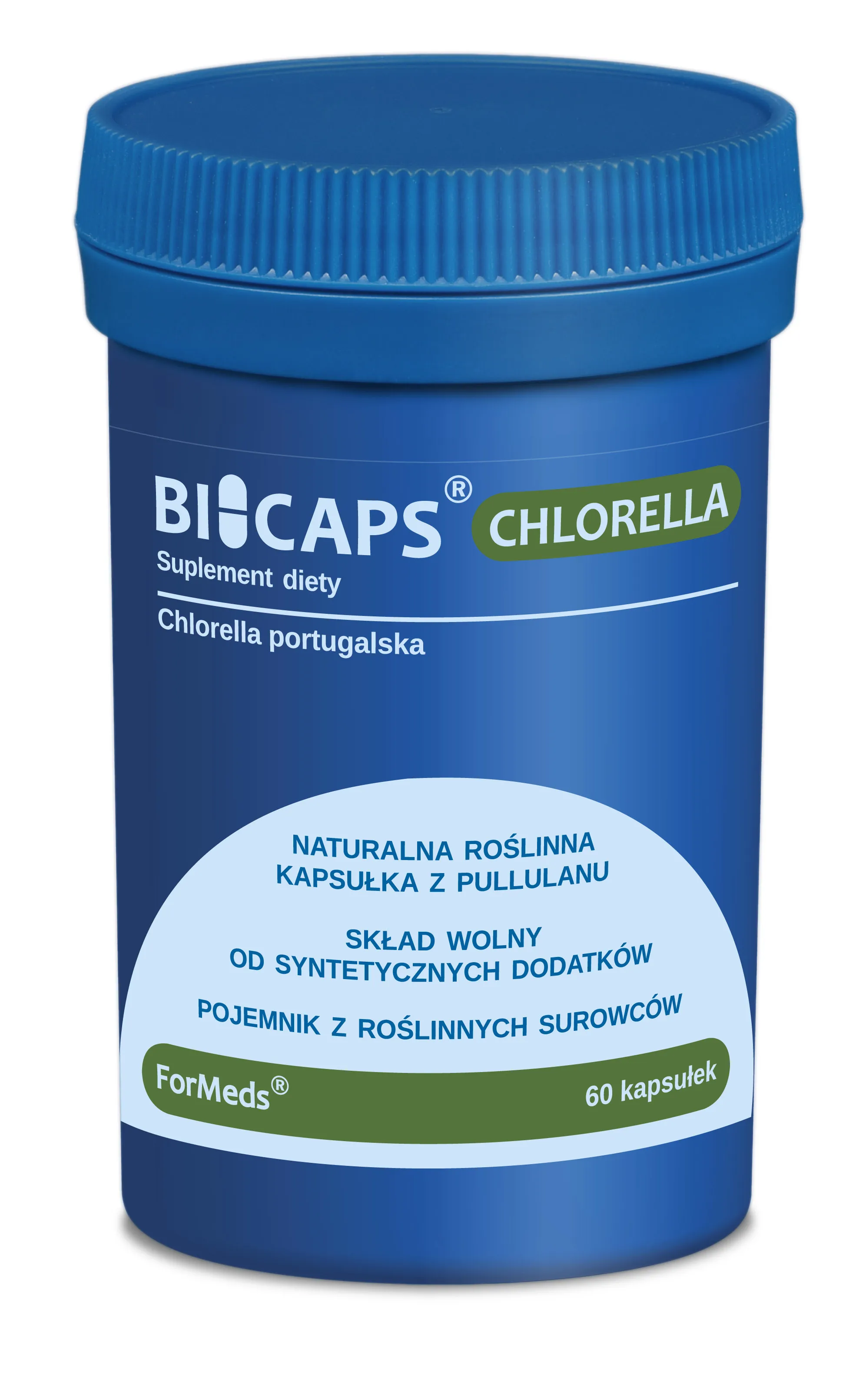 Formeds Bicaps Chlorella, suplement diety, 60 kapsułek