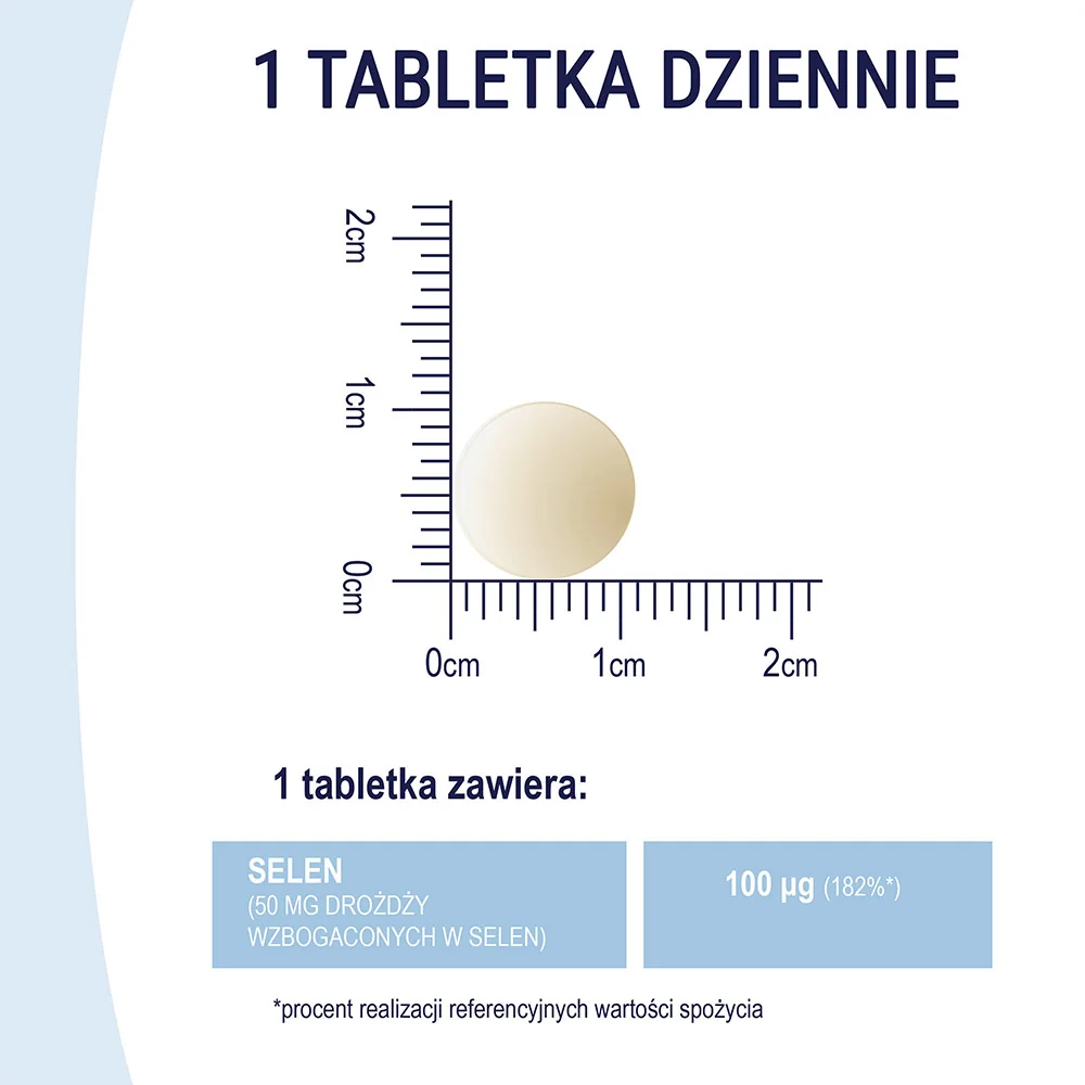 Naturell Selen Organiczny 100 mg 100 tabletek