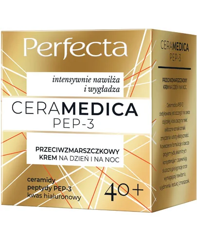 Perfecta Ceramedica PEP-3 przeciwzmarszczkowy krem na dzień i na noc 40+, 50 ml