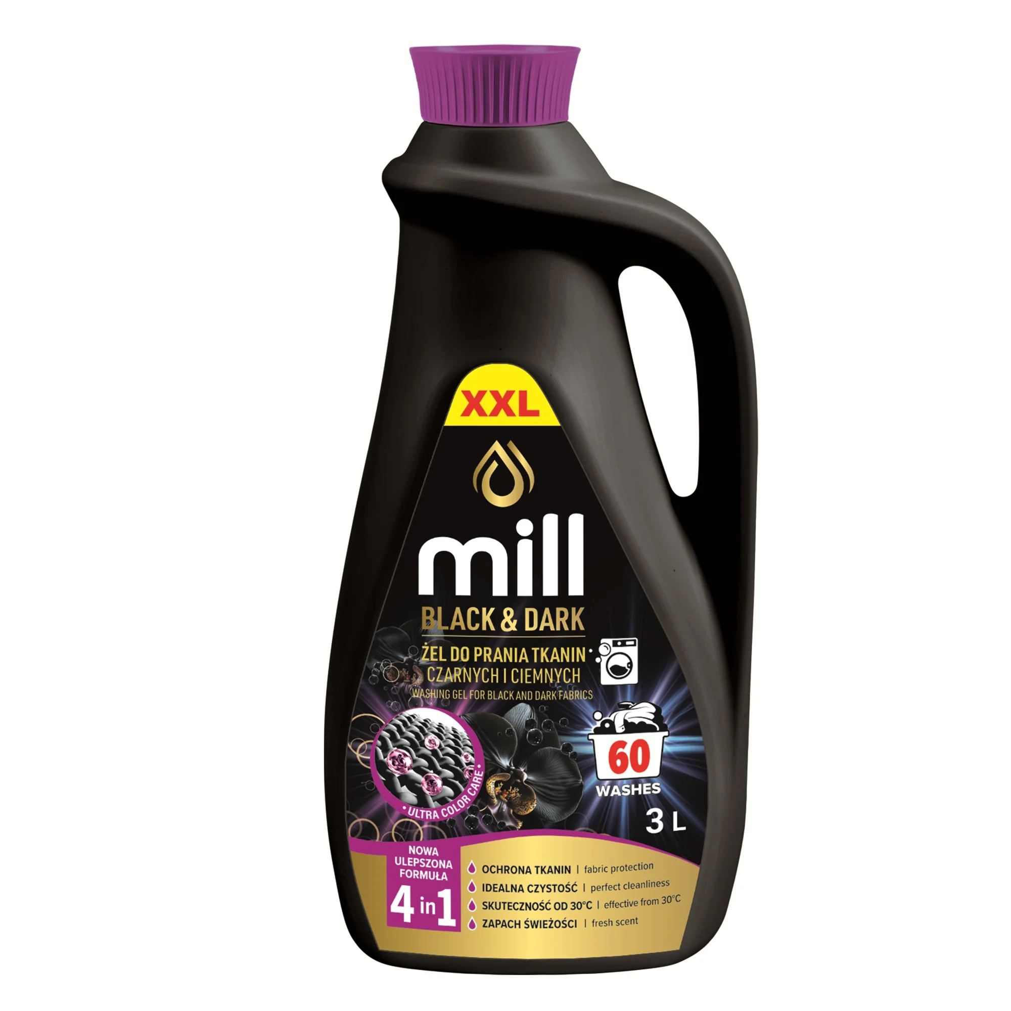 Mill Black & Dark żel do prania tkanin czarnych i ciemnych, 3 l