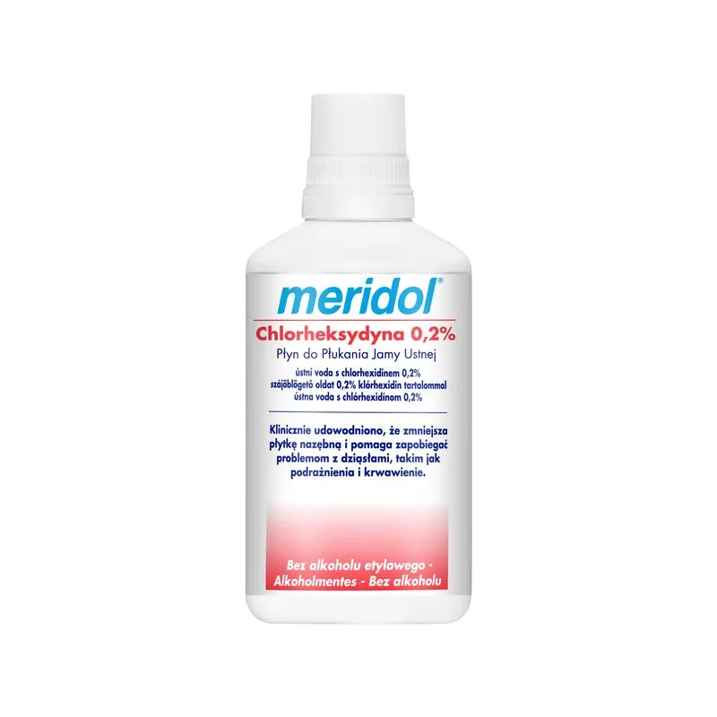 Meridol antybakteryjny płyn do płukania jamy ustnej z chlorheksydyną 0,2%, 300 ml