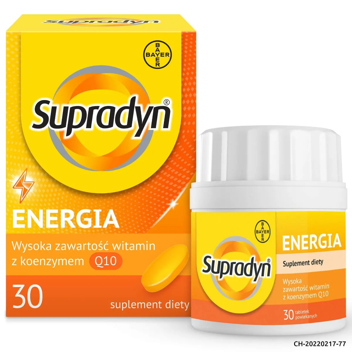 Supradyn Energia, suplement diety, 30 tabletek powlekanych 