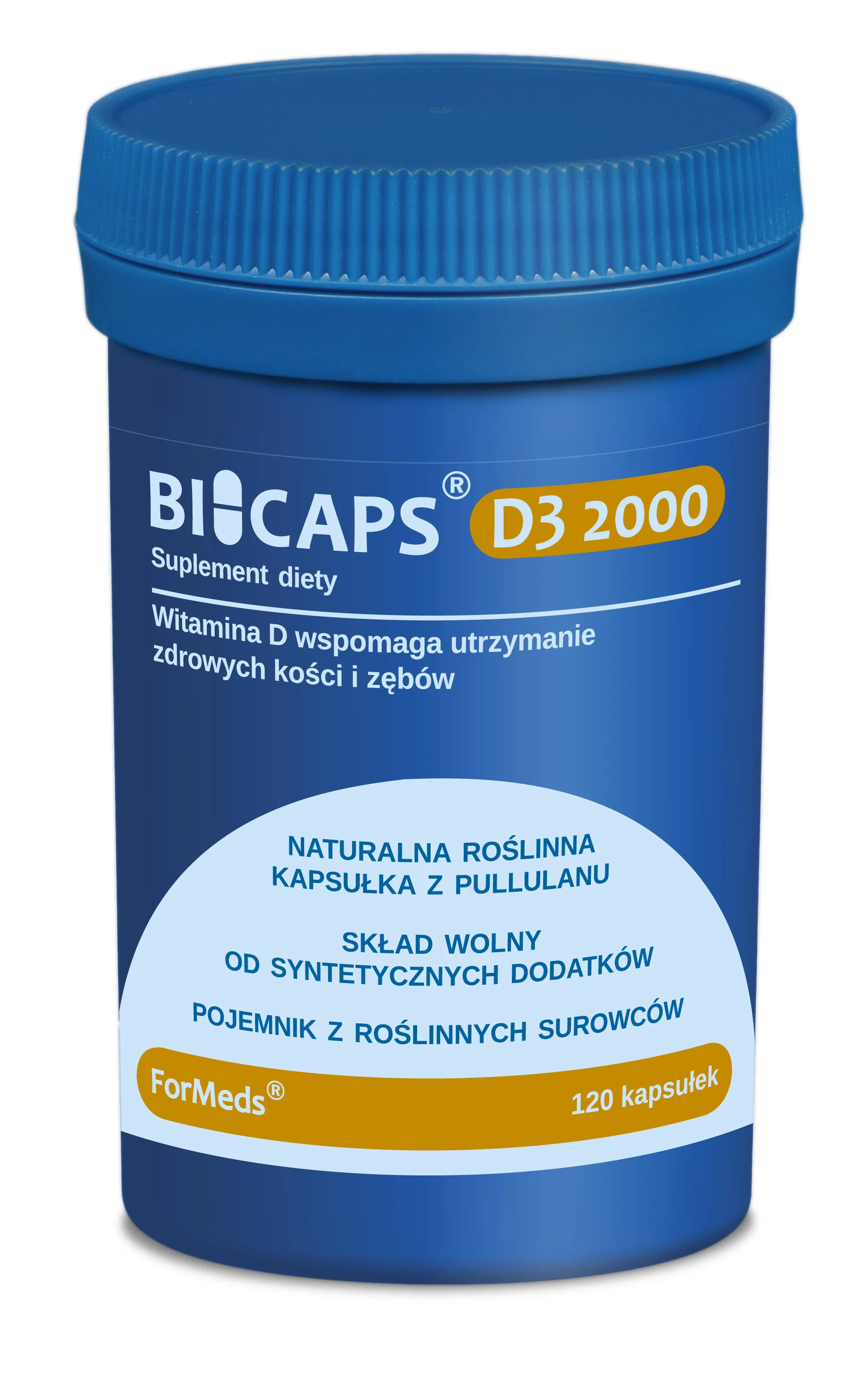 ForMeds Bicaps D3 2000, suplement diety, 120 kapsułek