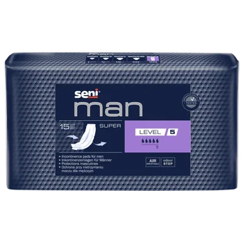 Seni Man Super Level 5 wkładki urologiczne, 15 sztuk
