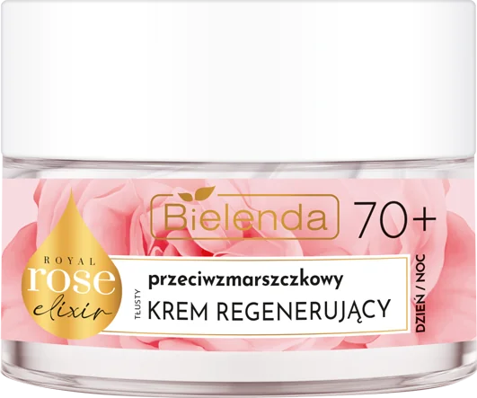 Bielenda Royal Rose przeciwzmarszczkowy tłusty krem regenerujący 70+, 50 ml
