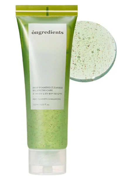 Ongredients Deep Foaming Cleanser Balancing Care pianka oczyszczająca do twarzy, 120 ml