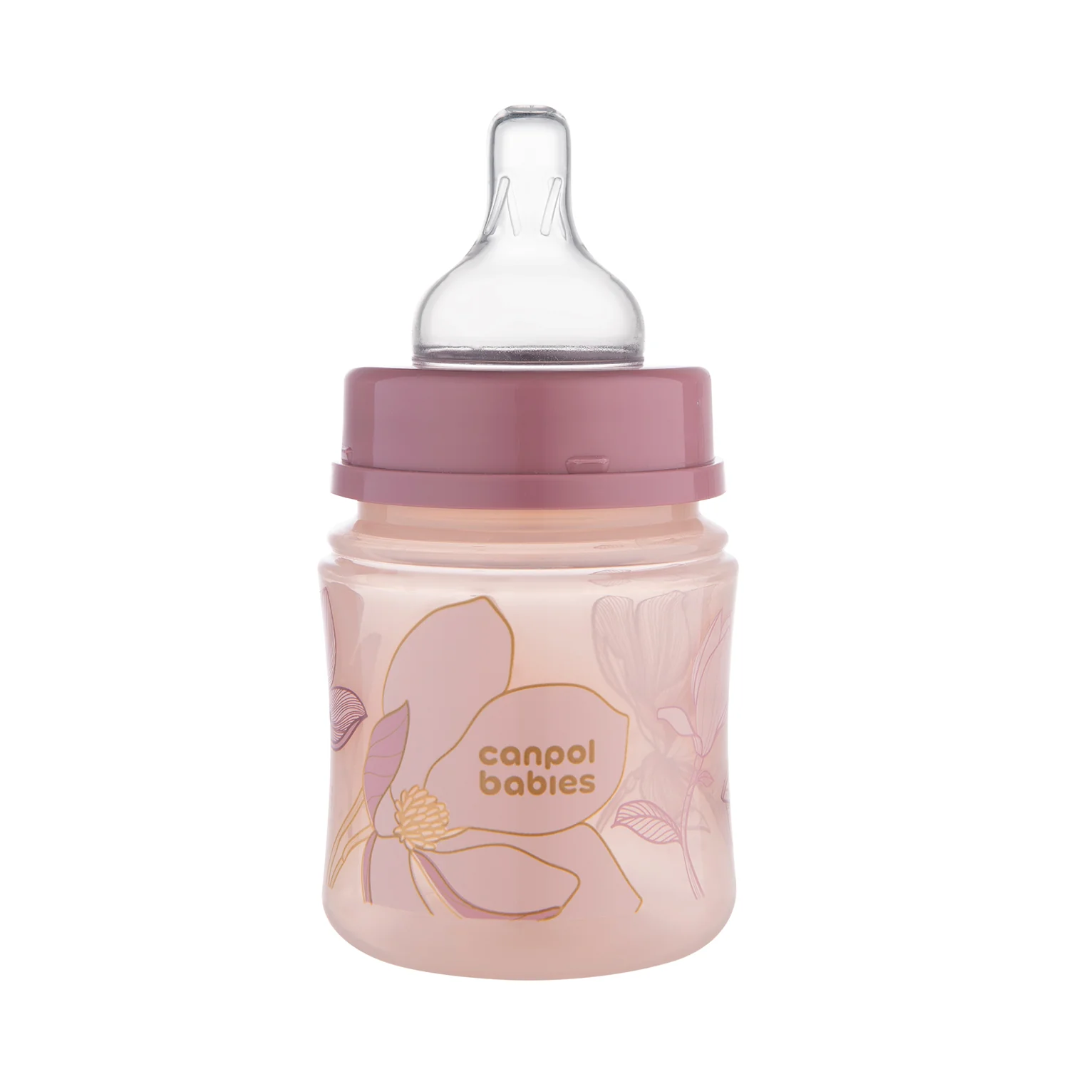 Canpol Babies EasyStart GOLD różowa butelka antykolkowa 120 ml, 1 sztuka