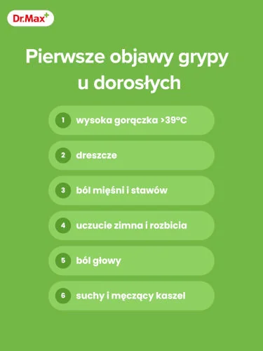 grypa objawy u dorosłych