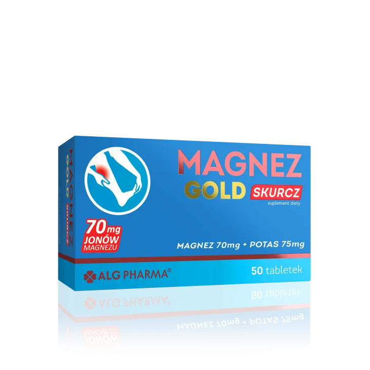Magnez Gold Skurcz, suplement diety, 50 tabletek powlekanych