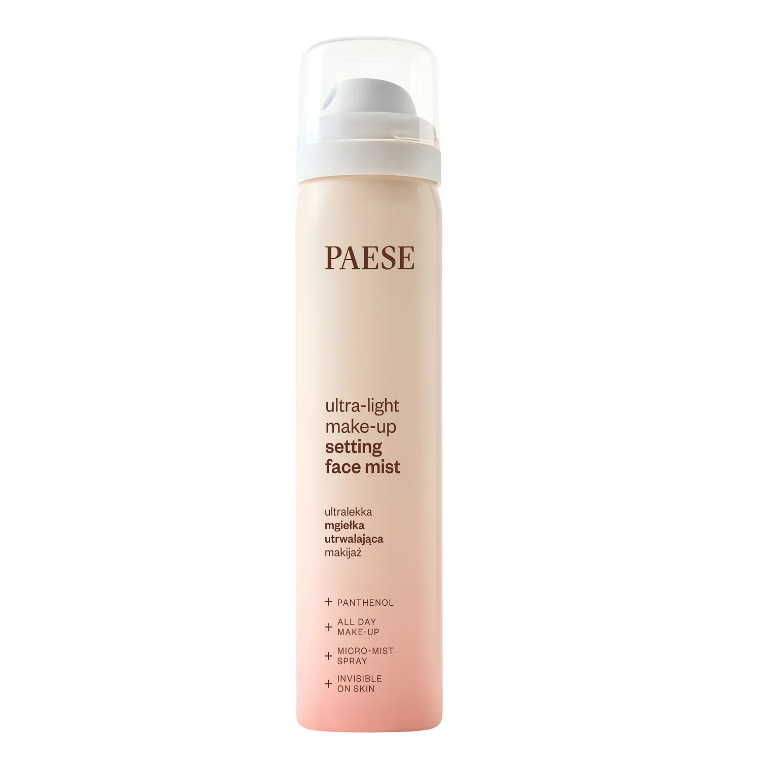 Paese ultralekka mgiełka utrwalająca makijaż, 75 ml
