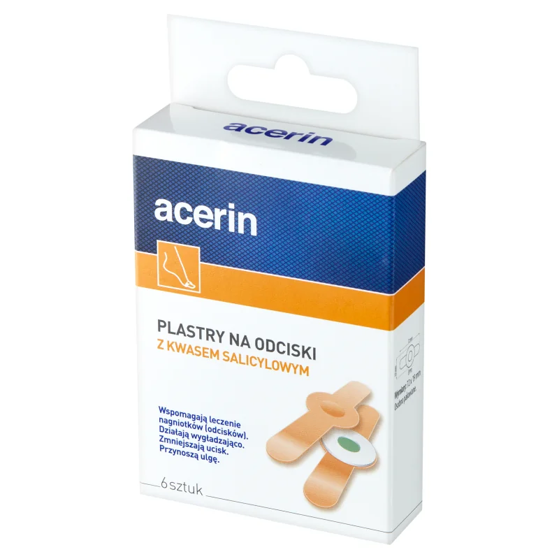 Acerin plastry na odciski, 6 sztuk