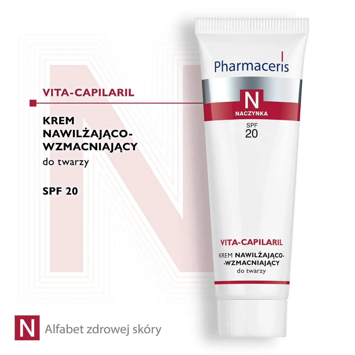 Pharmaceris N Vita-Capilaril SPF 20, krem nawilżająco-wzmacniający do twarzy SPF20, 50 ml