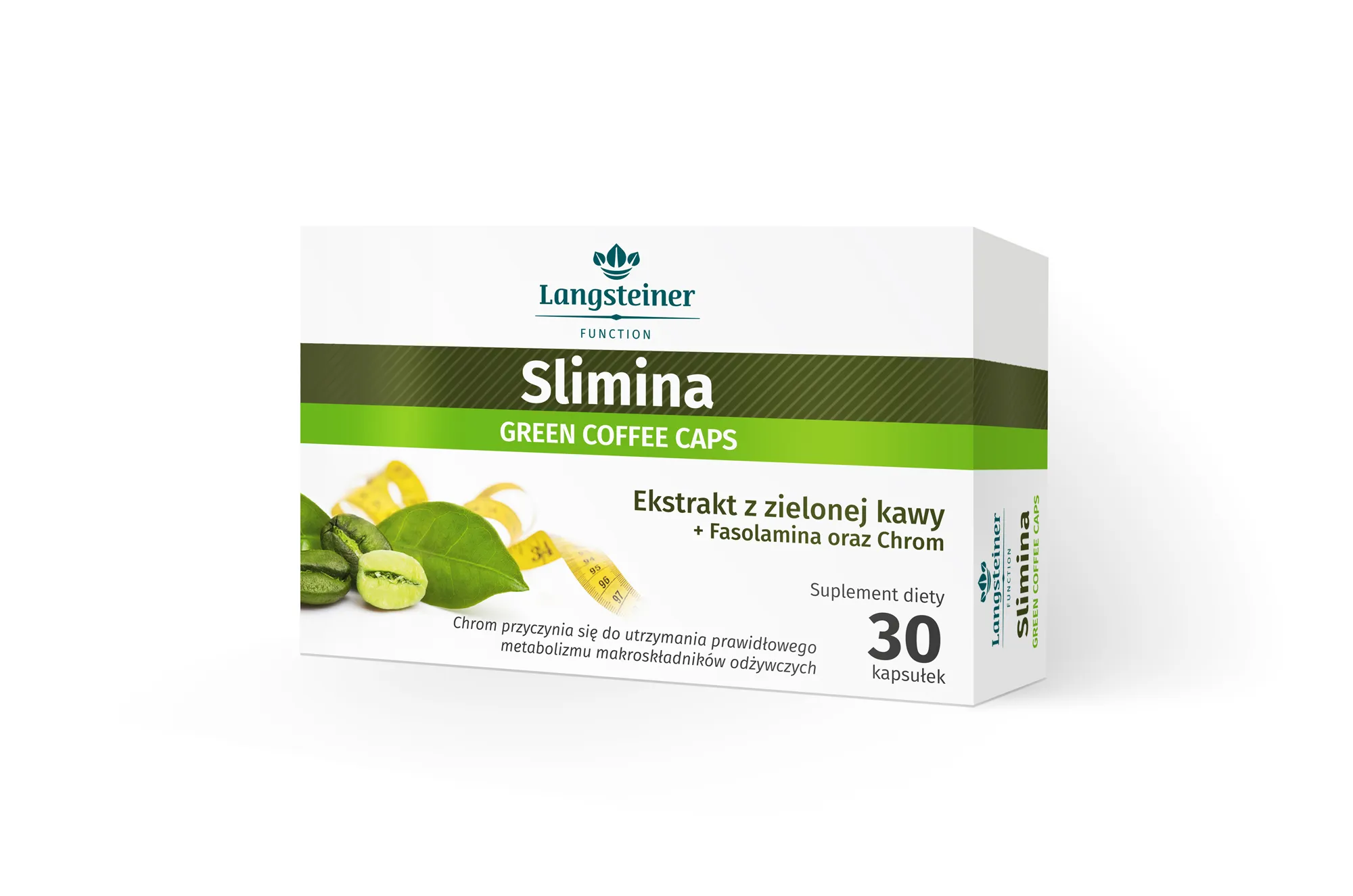 Slimina Green Coffee Caps, suplement diety, 30 kapsułek