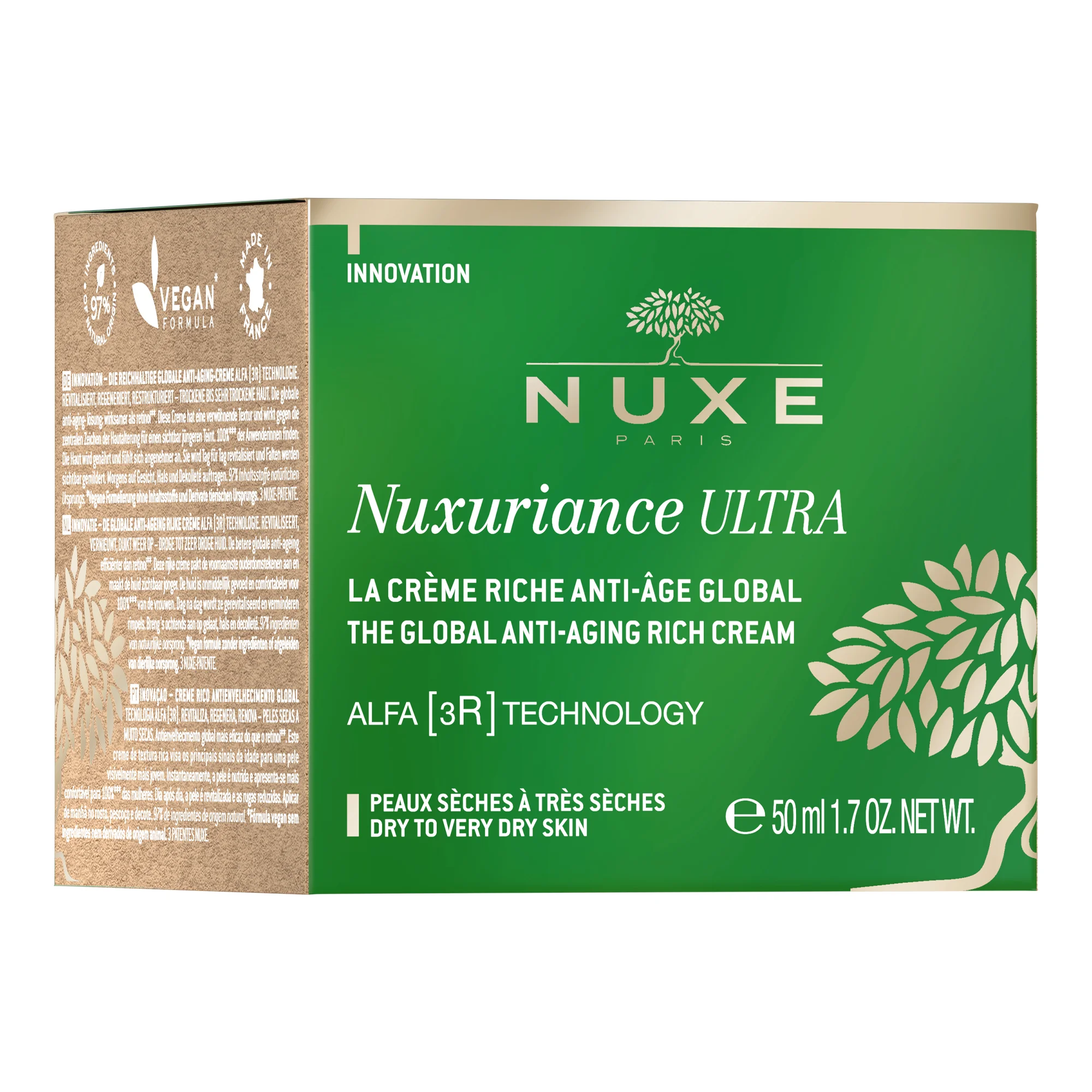 NUXE Nuxuriance Ultra bogaty krem do twarzy przeciwstarzeniowy na dzień, 50 ml