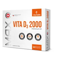 Vita D3 2000 Max, suplement diety, 60 kapsułek