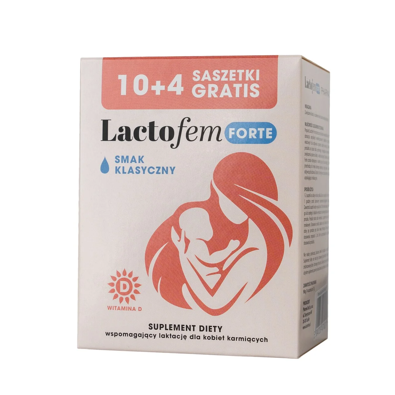Lactofem Forte smak klasyczny, 14 saszetek