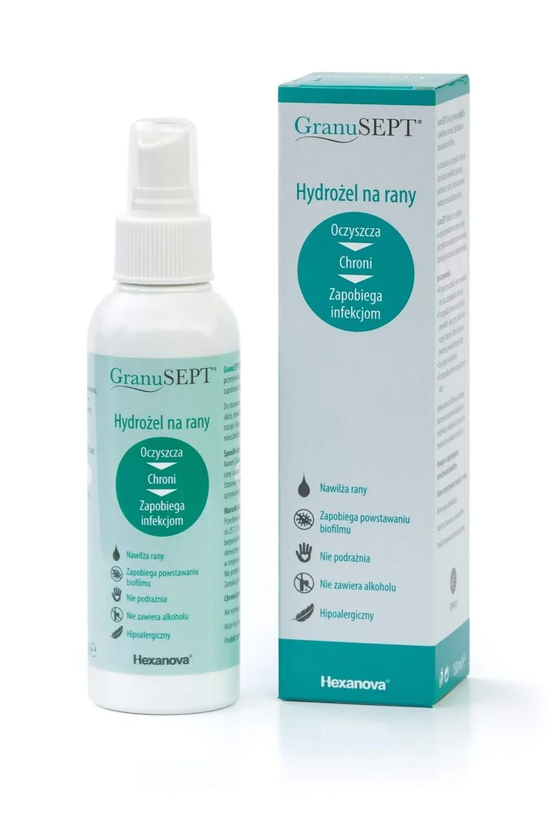 Granusept hydrożel na rany, 150 ml