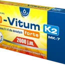 D-Vitum forte 2000 j.m. K2 suplement diety, 30 kapsułek