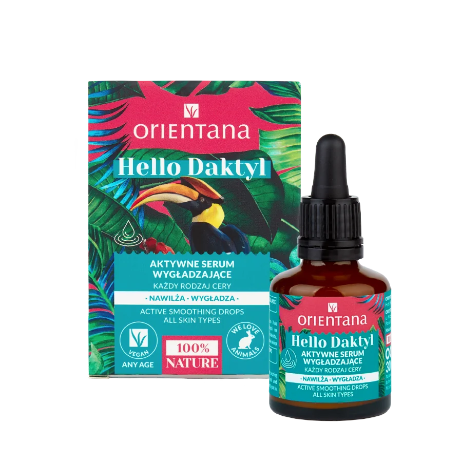 Orientana Hello Daktyl aktywne serum wygładzające do twarzy, 30 ml