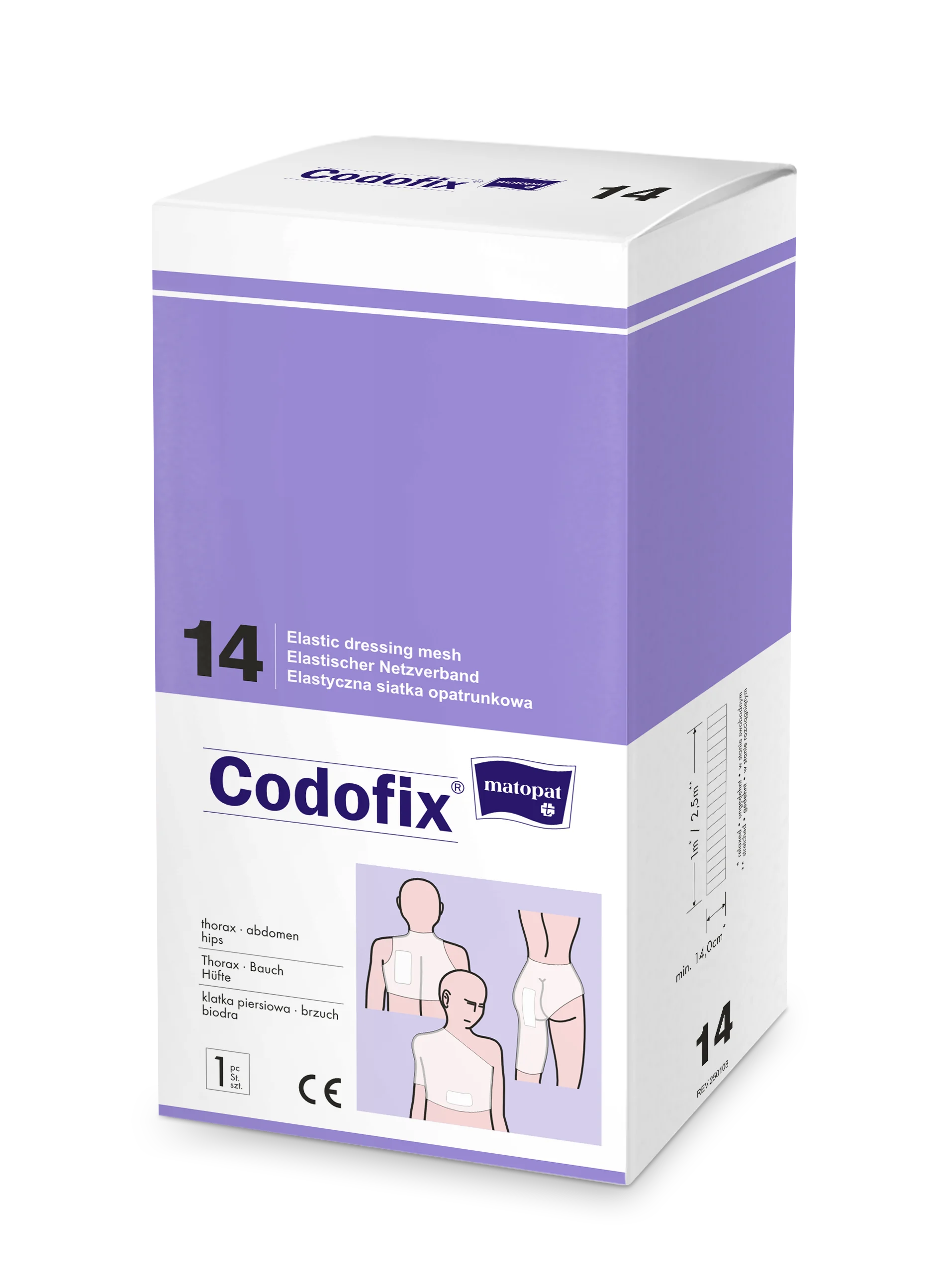 Matopat Codofix® elastyczna siatka opatrunkowa 14x1 m