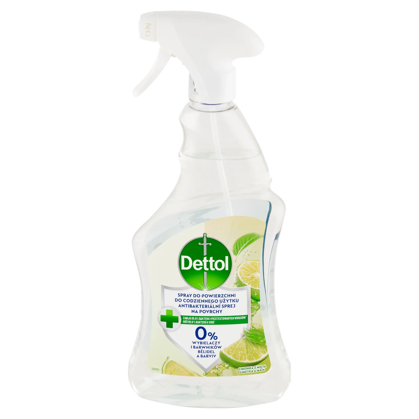 Dettol wielofunkcyjny spray do powierzchni o zapachu limonki i mięty, 500 ml