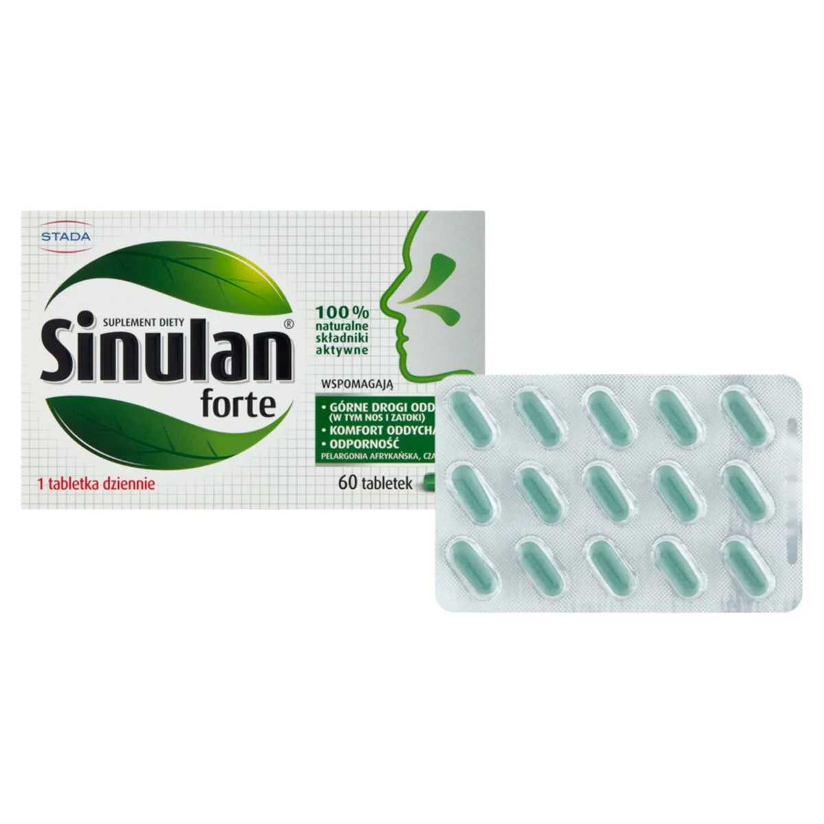 Sinulan forte suplement diety, 60 tabletek