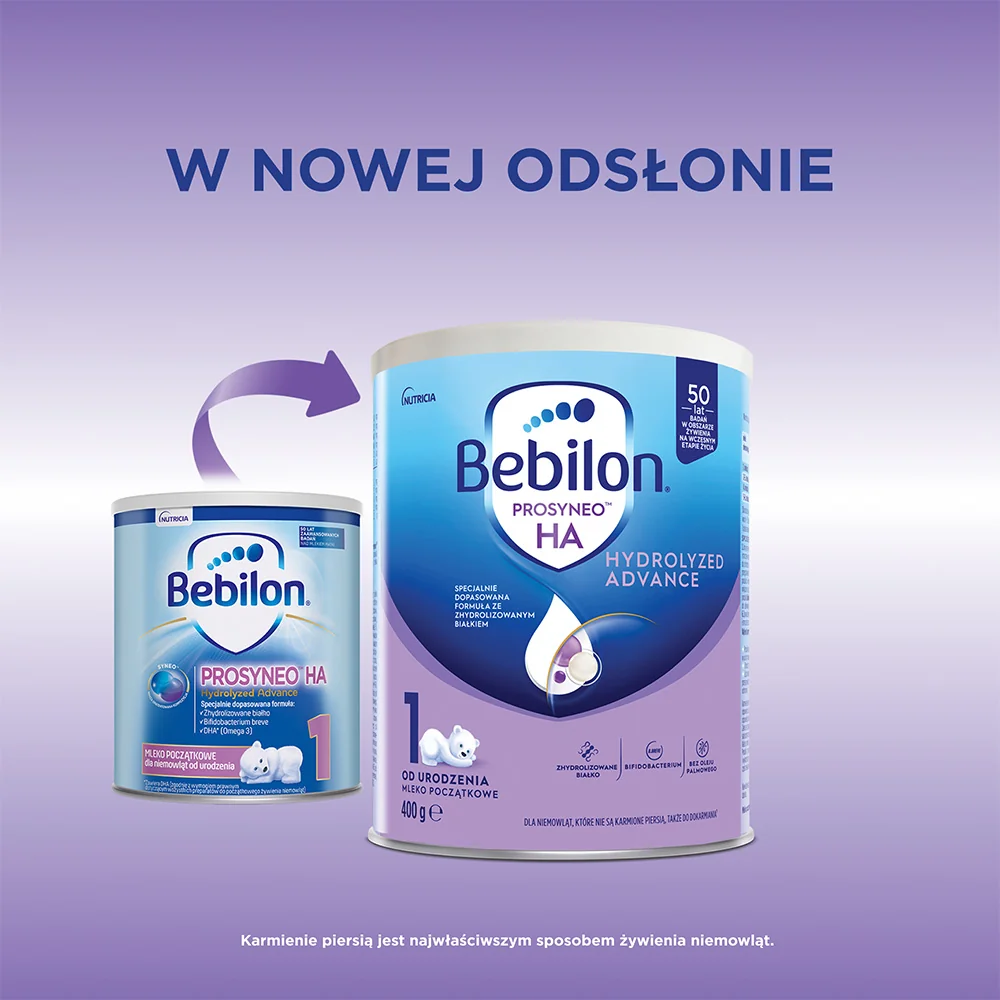 Bebilon Prosyneo HA 1 mleko początkowe dla niemowląt od urodzenia, 400 g
