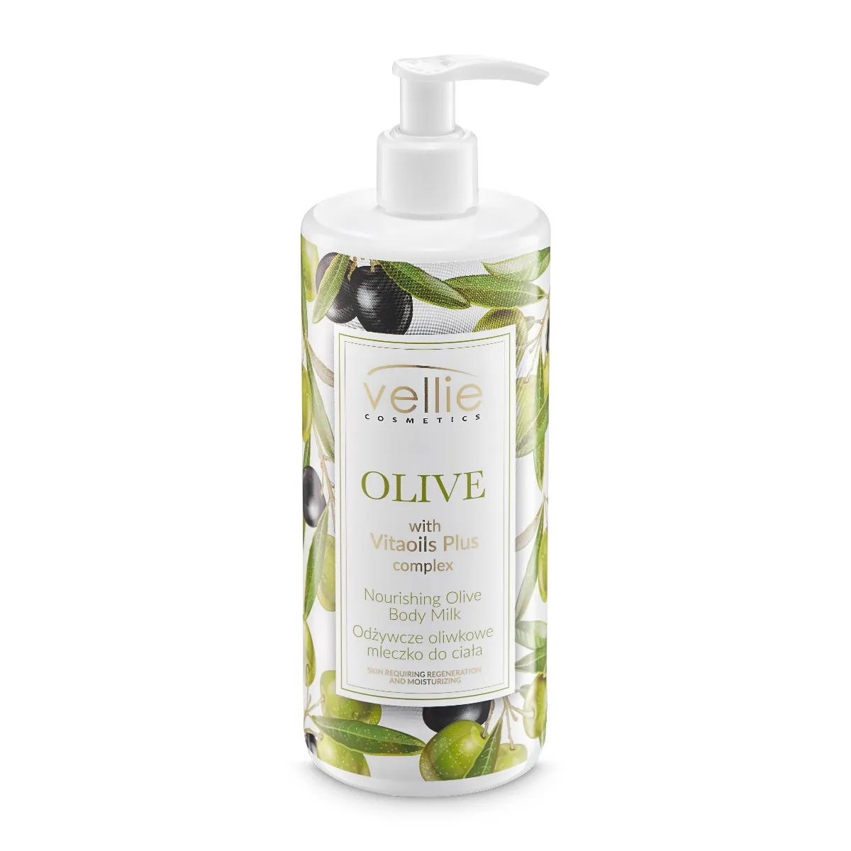 Vellie Olive odżywcze oliwkowe mleczko do ciała, 400 ml