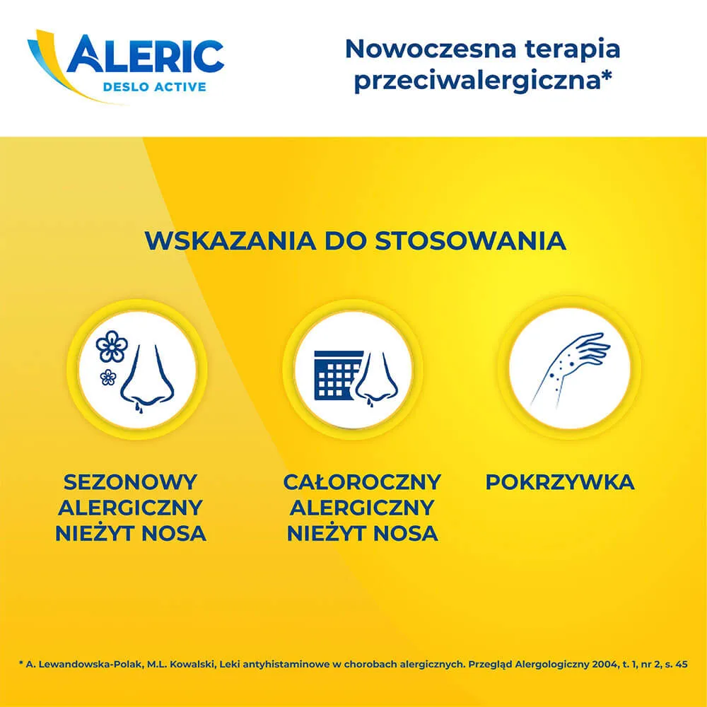 Aleric Deslo Active, 0,5mg/ml, lek przeciwalergiczny dla dzieci od lat 6, płyn doustny, 60 ml 