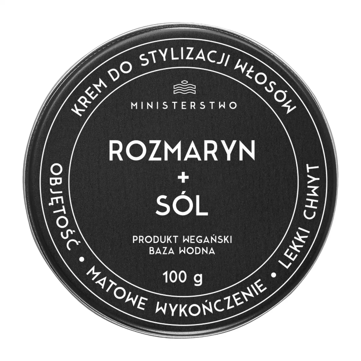 Ministerstwo Dobrego Mydła krem prestyler do stylizacji włosów, rozmaryn + sól, 100g
