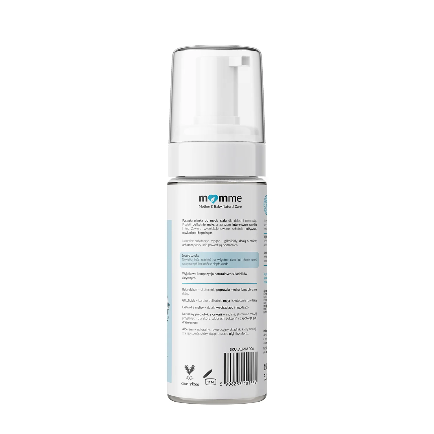 Momme Puszysta pianka do mycia ciała 150 ml