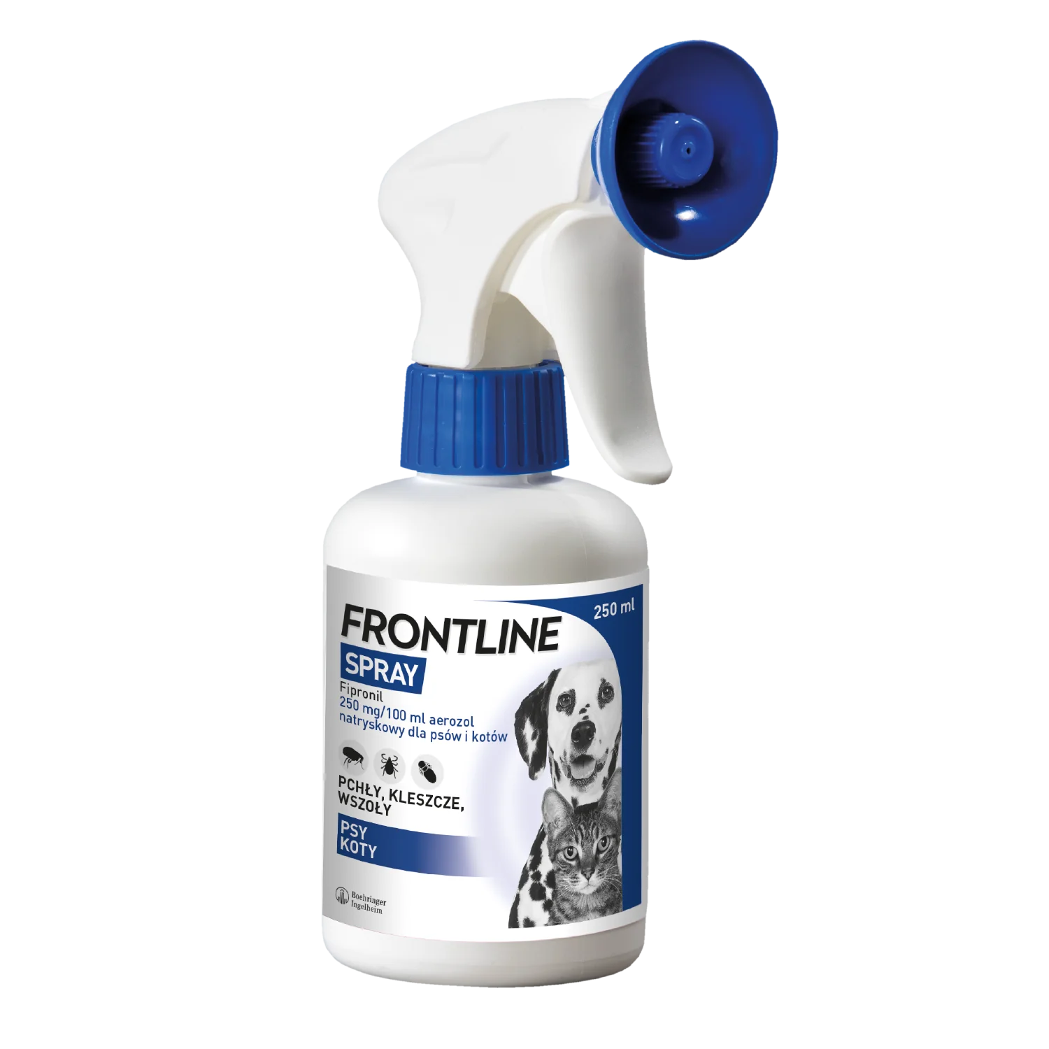 Frontline Spray 250 mg/100 ml, aerozol natryskowy dla psów i kotów, 250 ml