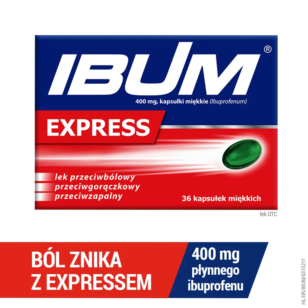 Ibum Express Forte, 400 mg, 36 kapsułek miękkich