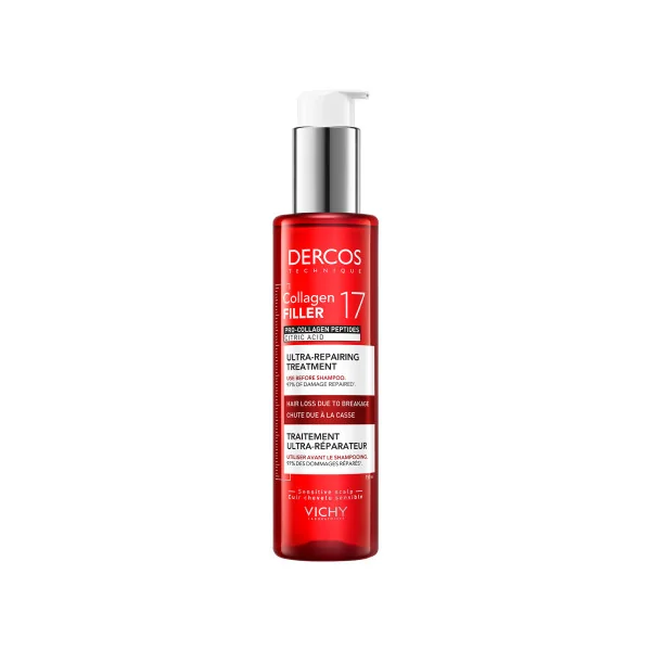 Vichy Dercos, Collagen 17 Filler kuracja ultra-regenerująca do włosów, 150 ml 
