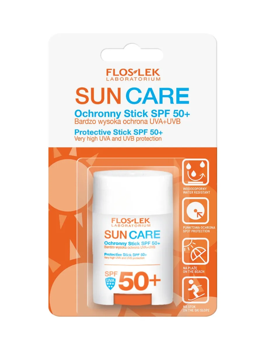 Flos-Lek Sun Care, ochronny stick SPF 50+, 16 g