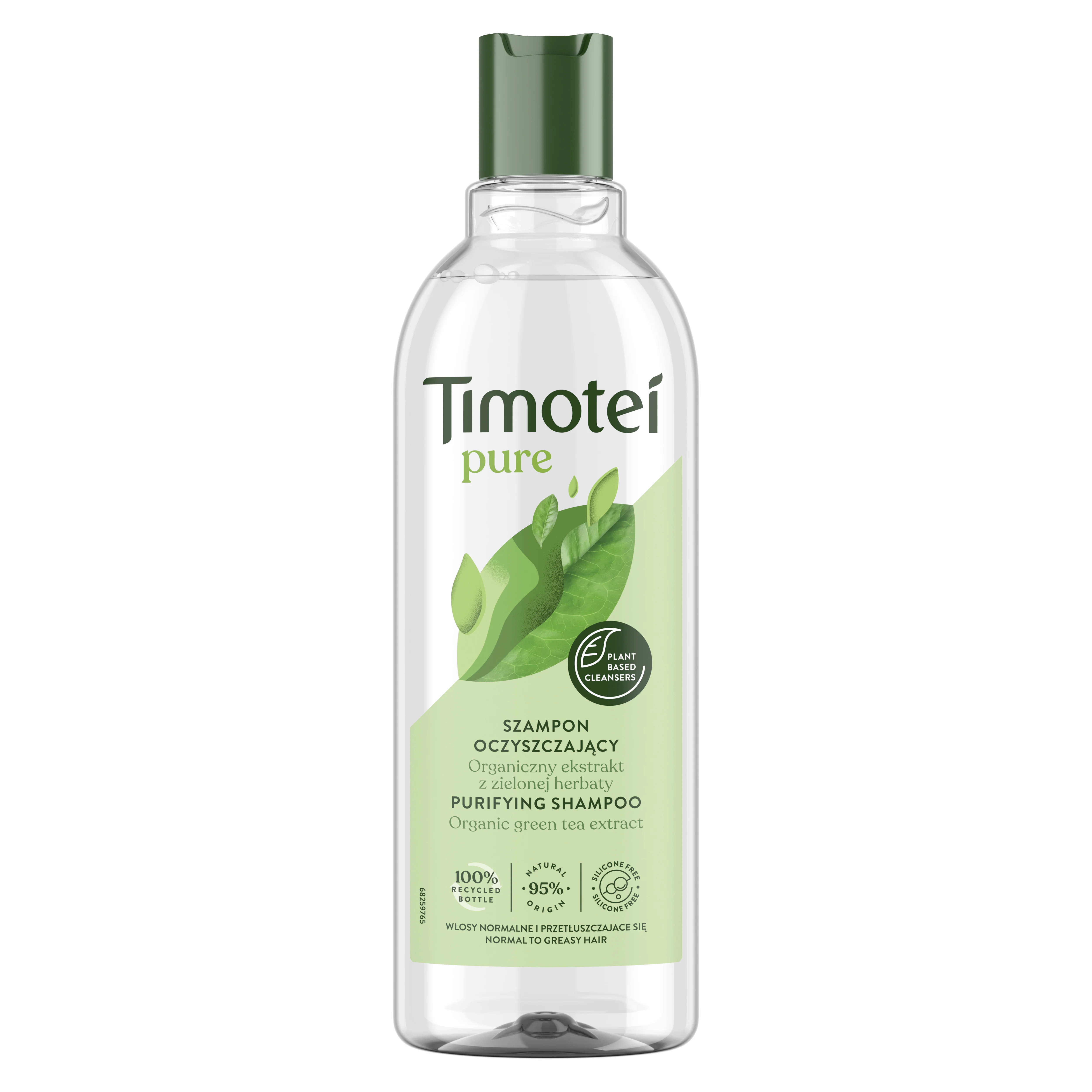 Timotei Pure Green Tea szampon oczyszczający, 400 ml