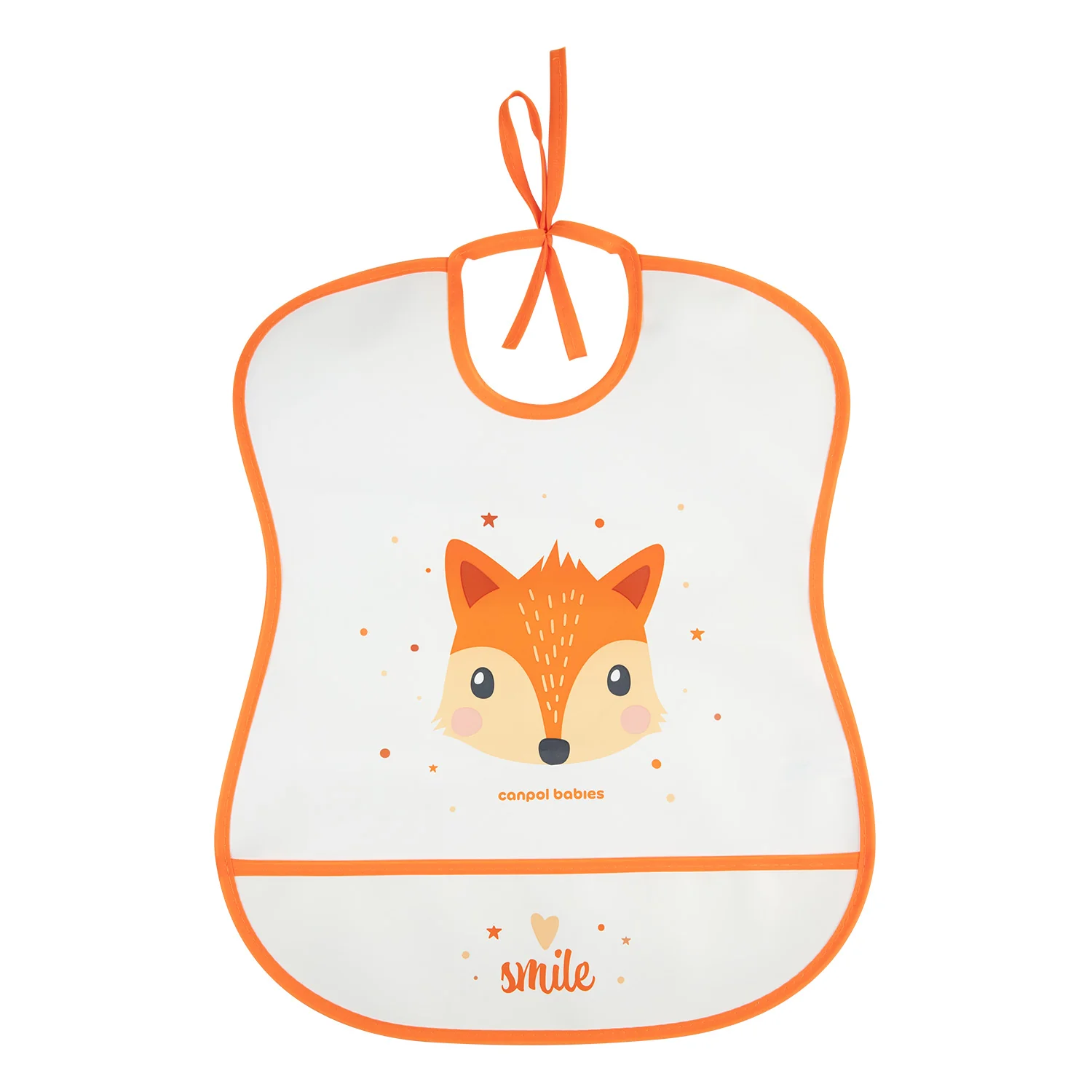 Canpol Babies CUTE ANIMALS Śliniak zmywalny 1 sztuka