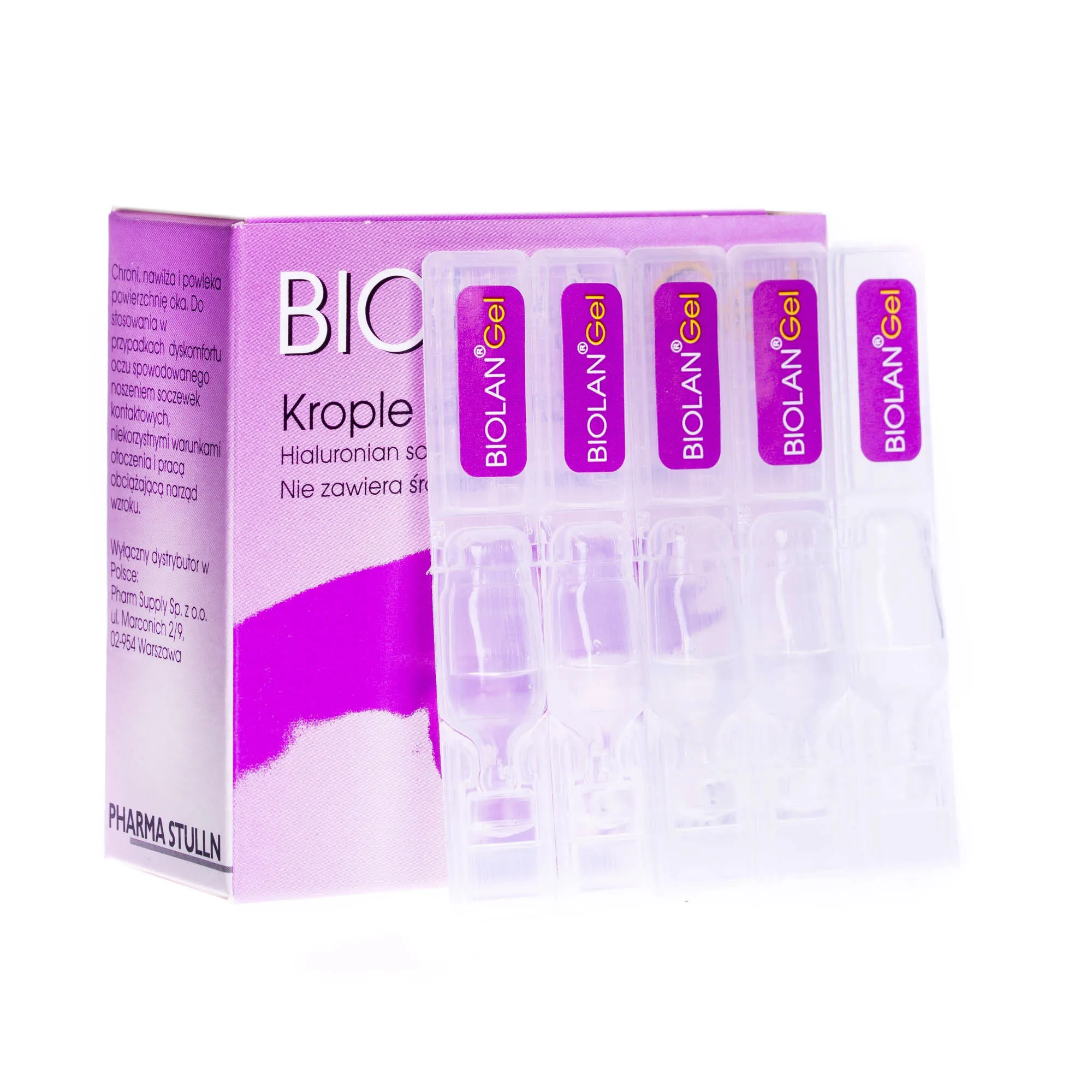 Biolan Gel, krople do oczu 0,3 %, 10 x 0,35 ml 