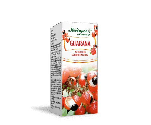 Herbapol Guarana, suplement diety, 20 kapsułek