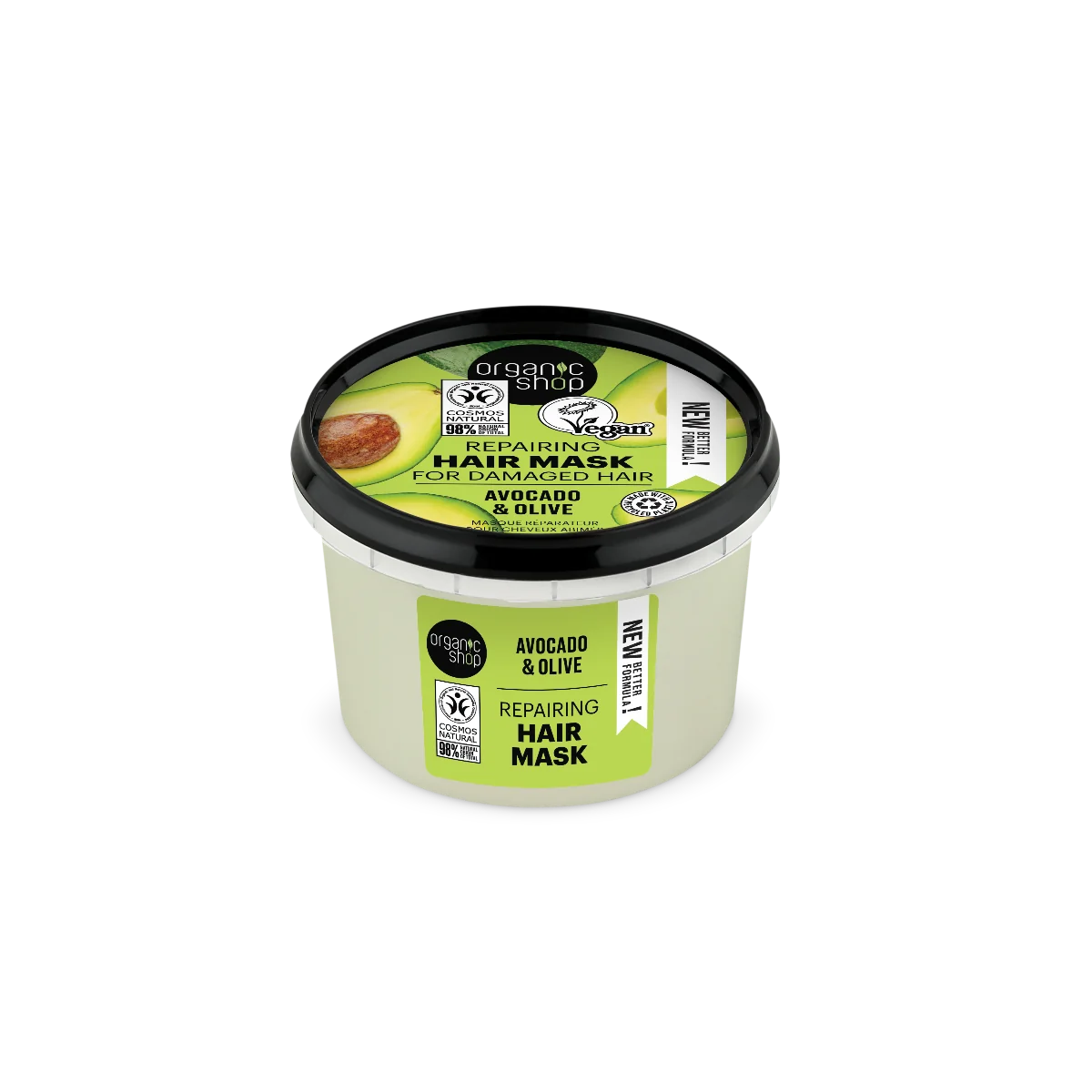 Organic Shop ekspresowa maska regenerująca do włosów z miodem i awokado, 250 ml